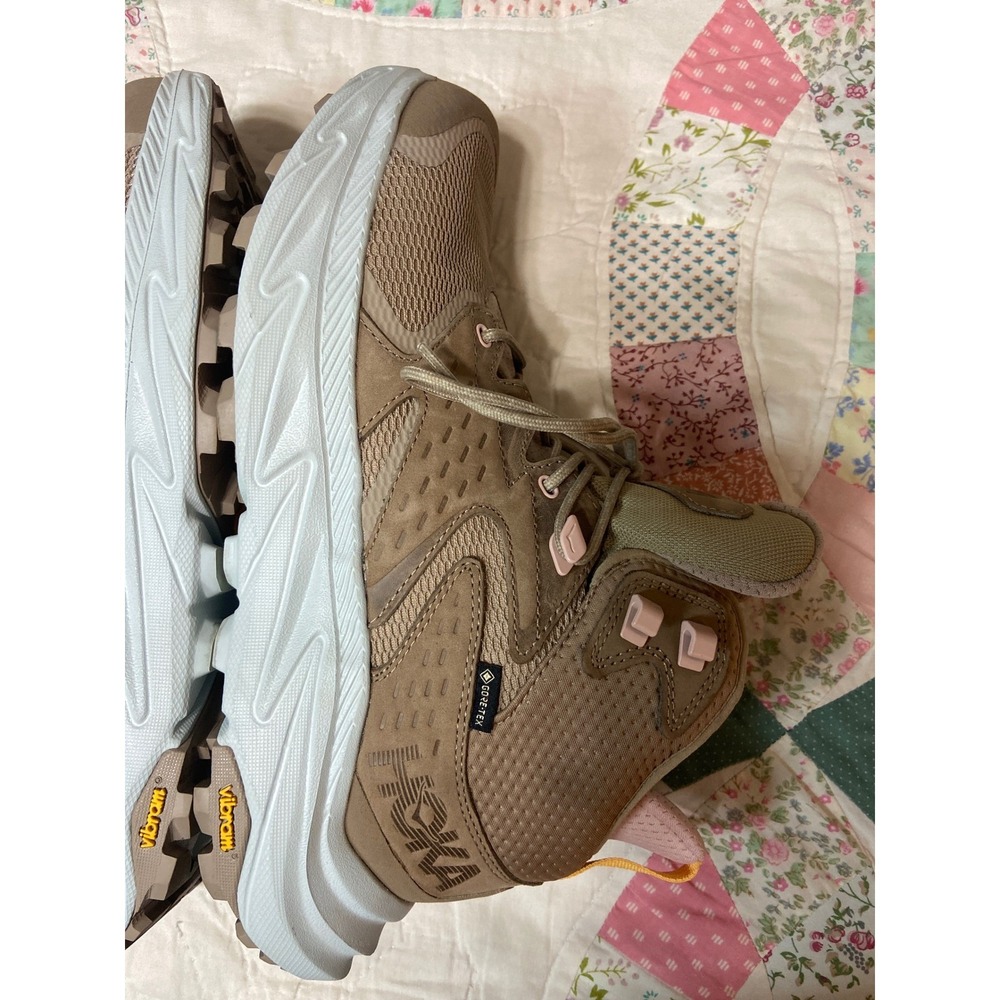 Hoka One One Anacapa 2 Mid GTX Hiking Boots Dune Pink Womens 11 1142831 Gore-Tex - Picture 5 of 11